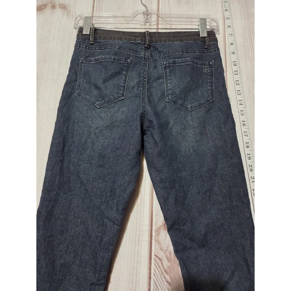 Jessica Simpson Jeans Girls 16 Blue Quilted Patchwork Skinny Stretch Denim Pants